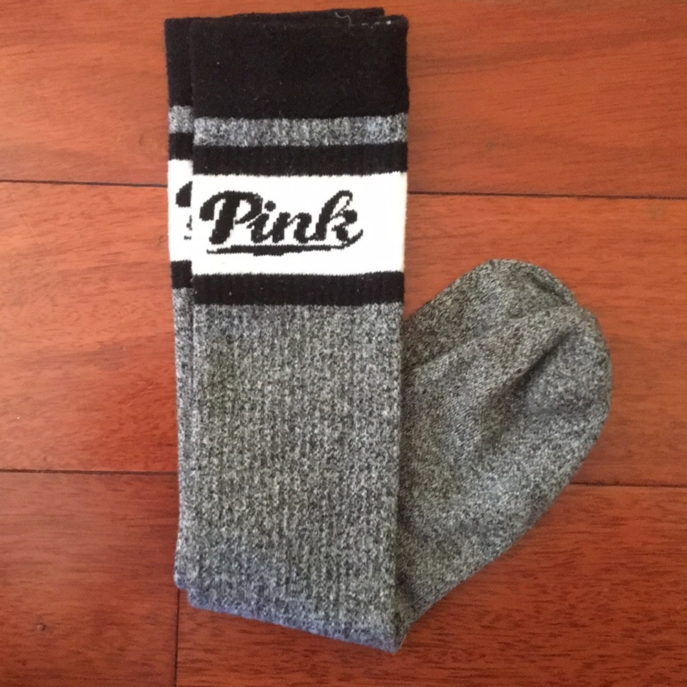 pink grey socks